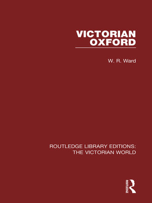 cover image of Victorian Oxford